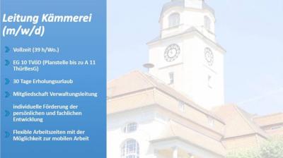 Stellenausschreibung Leitung Kämmerei (m/w/d)