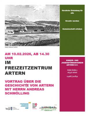 Vortrag über die Geschichte von Artern mit Andreas Schmölling