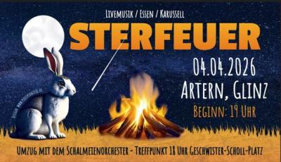 Osterfeuer Artern am 04.04.2026 / Umzug mit dem Schalmeienorchester