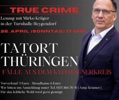 Lesung mit Mirko Krüger Tatort Thüringen
