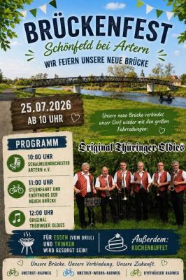 Sternfahrt zur Einweihung der neuen Unstrutbrücke in Schönfeld 